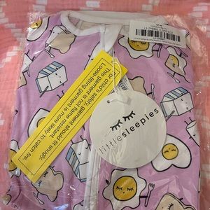 Little Sleepies Pink Breakfast Buddies Zippy